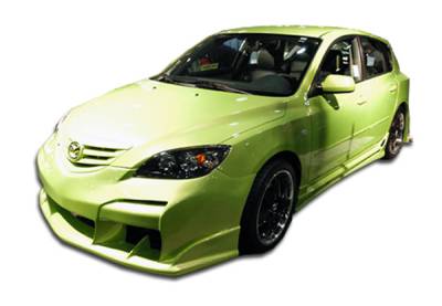 Duraflex - Mazda 3 4DR HB Duraflex Raven Body Kit - 4 Piece - 110607