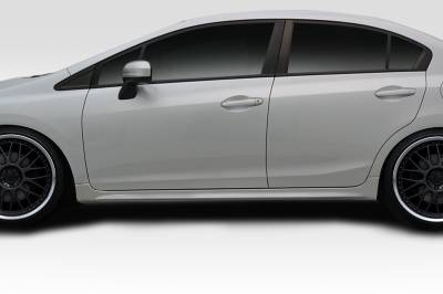 Duraflex - Honda Civic 4dr RR Duraflex Side Skirts Body Kit 114286