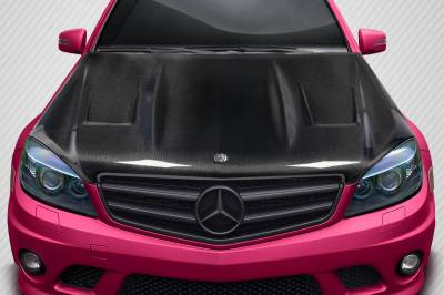 Carbon Creations - Mercedes C Class AMGT Carbon Fiber Creations Body Kit- Hood 117635