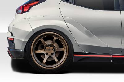 Duraflex - Hyundai Veloster Aerotune Duraflex 3pcs Rear Fender Flares 118129