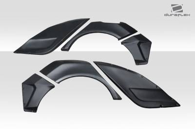 Duraflex - Honda Civic Speedster Duraflex 6pcs Wide Rear Fender Flares 118185