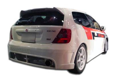 Duraflex - Honda Civic HB Duraflex JDM Buddy Rear Bumper Cover - 1 Piece - 100444