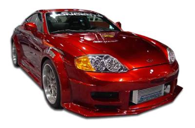 Duraflex - Hyundai Tiburon Duraflex Poison Flared Front Bumper Cover - 1 Piece - 100454