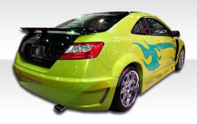 Duraflex - Honda Civic 2DR Duraflex Hot Wheels Wide Body Rear Fender Flares - 2 Piece - 100679