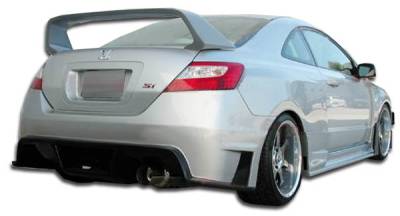 Duraflex - Honda Civic 2DR Duraflex GT500 Wide Body Rear Bumper Cover - 1 Piece - 105247