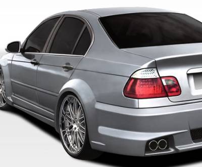 Duraflex - BMW 3 Series 4DR Duraflex I-Design Wide Body Rear Fender Flares - 2 Piece - 106515