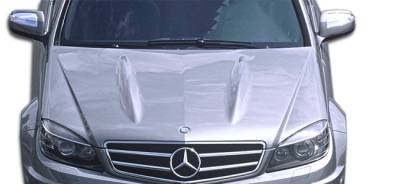 Duraflex - Mercedes-Benz C Class Duraflex C63 Look Hood - 1 Piece - 107193