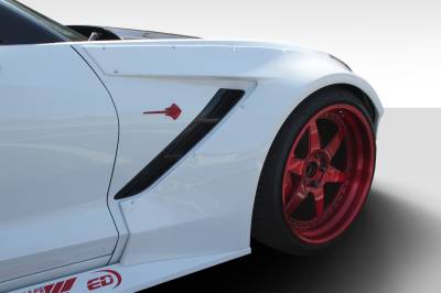 Duraflex - Chevrolet Corvette Duraflex Gran Veloce Wide Body Front Fender Flares- 2 Piece - 112431