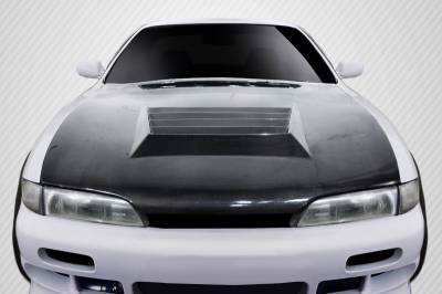 Carbon Creations - Fits Nissan 240SX D-Spec Carbon Fiber Creations Body Kit- Hood 114100