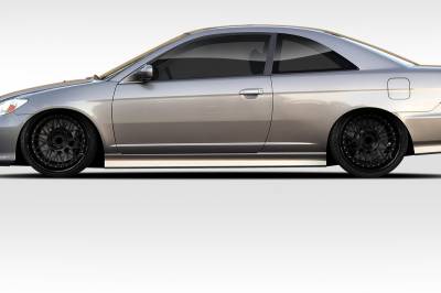 Duraflex - Honda Civic Sleek Duraflex Side Skirts Body Kit 114275