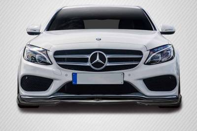 Carbon Creations - Mercedes C Class Fortune Carbon Fiber Front Bumper Lip Body Kit 114375