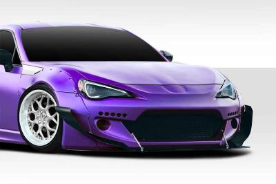 Duraflex - Scion FRS GT500 V2 Duraflex Front Bumper Canards 114881