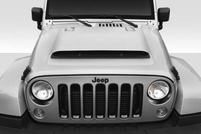 Duraflex - Jeep Wrangler Demon Look Duraflex Body Kit- Hood 116091