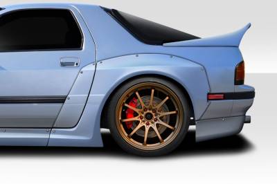 Duraflex - Mazda RX7 Phoenix Fire Duraflex 4pcs Rear Fender Flares 117333