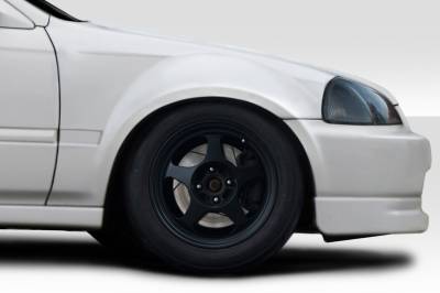 Duraflex - Honda Civic K Spec Duraflex Body Kit- 50MM Front Fenders 117352