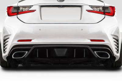 Duraflex - Lexus RC-F Downforce Duraflex Rear Bumper Diffuser Body Kit 118074