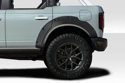 Duraflex - Ford Bronco Extreme Country Duraflex 4pcs Rear Fender Flares 118093