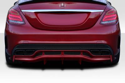 Duraflex - Mercedes C Class Weaver Duraflex Rear Bumper Diffuser Body Kit 118171