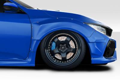 Duraflex - Honda Civic Speedster Duraflex Wide Body Front Fender Flares 118184