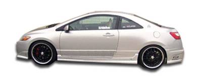 Duraflex - Honda Civic 2DR Duraflex Raven Side Skirts Rocker Panels - 2 Piece - 103334