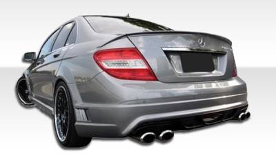 Duraflex - Mercedes-Benz C Class Duraflex W-1 Rear Bumper Cover - 1 Piece - 106107