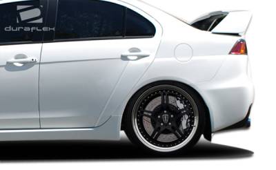 Duraflex - Mitsubishi Lancer Duraflex Evo X Look Rear Fender Flares - 4 Piece - 106957