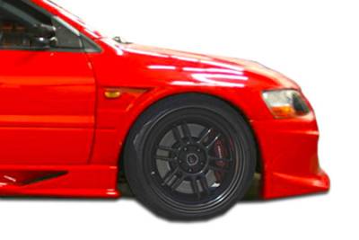 Duraflex - Mitsubishi Lancer Duraflex VT-X Wide Body Front Fenders - 2 Piece - 107215