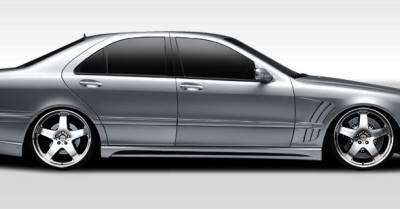 Duraflex - Mercedes-Benz S Class Duraflex W-2 Side Skirts Rocker Panels - 2 Piece - 107720