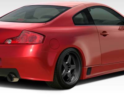 Duraflex - Infiniti G35 2DR Duraflex GT500 Wide Body Rear Fenders - 2 Piece - 108503