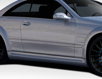 Duraflex - Mercedes-Benz CLK Duraflex Duraflex Black Series Look Wide Body Side Skirt Rocker Panels - 2 Piece - 109666