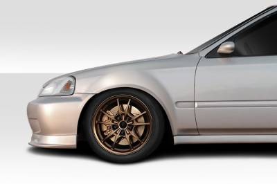 Duraflex - Honda Civic K-Spec Duraflex Body Kit- Front Fenders 117351