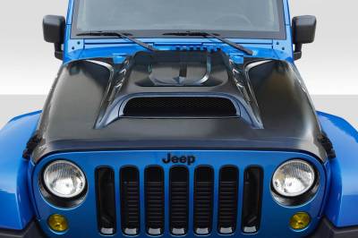 Duraflex - Jeep Wrangler Avenge Duraflex Body Kit- Hood 117934