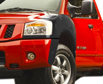 Duraflex - Nissan Titan Duraflex 4 Inch Off Road Bulge Front Fenders - 2 Piece - 106473