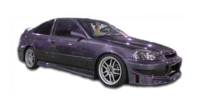 Duraflex - Honda Civic Duraflex M3 Side Skirts Rocker Panels - 2 Piece - 101770