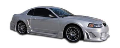 Duraflex - Ford Mustang Duraflex Bomber Side Skirts Rocker Panels - 2 Piece - 103275