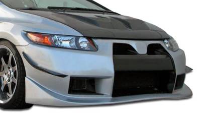 Duraflex - Honda Civic 2DR Duraflex GT500 Wide Body Front Bumper Cover - 1 Piece - 105246