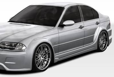 Duraflex - BMW 3 Series 4DR Duraflex I-Design Wide Body Side Skirts Rocker Panels - 2 Piece - 106512