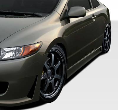 Duraflex - Honda Civic 2DR Duraflex B-2 Side Skirts Rocker Panels - 2 Piece - 106856