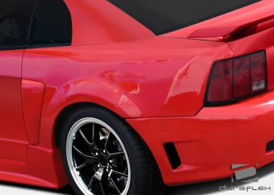 Duraflex - Ford Mustang Duraflex CBR500 Wide Body Rear Fender Flares - 2 Piece - 107584