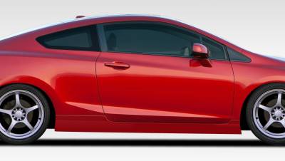 Duraflex - Honda Civic 2DR Duraflex Bisimoto Edition Side Skirts Rocker Panels - 2 Piece - 108097