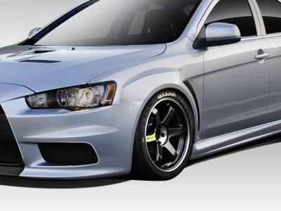 Duraflex - Mitsubishi Lancer Duraflex Evo X V3 Fenders - 2 Piece - 109416