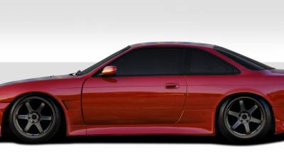 Duraflex - Nissan 240SX Duraflex V-Speed Wide Body Side Skirt Rocker Panels - 2 Piece - 109514