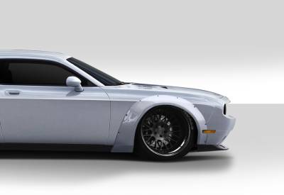 Duraflex - Dodge Challenger Duraflex Novara Wide Body Front Fender Flares - 2 Piece - 112459