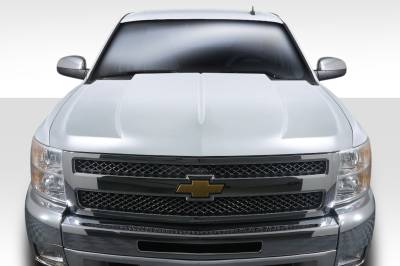 Duraflex - Chevrolet Silverado Cowl Duraflex Body Kit- Hood 112750