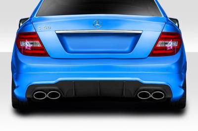 Duraflex - Mercedes C Class C63 Look Duraflex Rear Bumper Diffuser Body Kit 114372