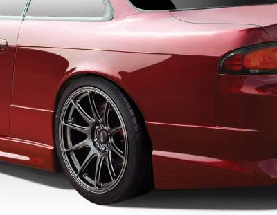 Duraflex - Nissan 240SX Duraflex C-Speed 50mm Rear Fenders - 2 Piece - 109519