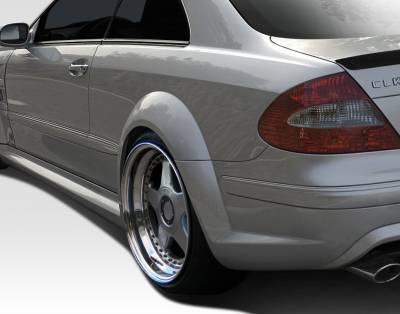 Duraflex - Mercedes-Benz CLK Duraflex Duraflex Black Series Look Wide Body Rear Fender Flares - 2 Piece - 109667