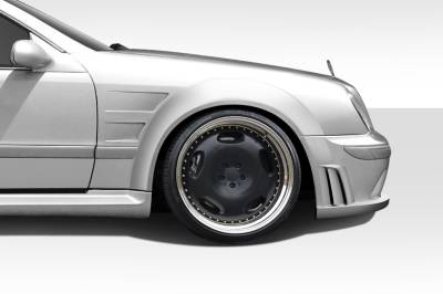 Duraflex - Mercedes-Benz CLK Duraflex Black Series Look Wide Body Front Fender Flares - 2 Piece - 112560