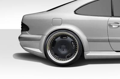 Duraflex - Mercedes-Benz CLK Duraflex Black Series Look Wide Body Rear Fender Flares - 2 Piece - 112561