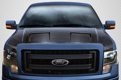 Carbon Creations - Ford F150 Ram Air DriTech Carbon Fiber Body Kit- Hood 112936